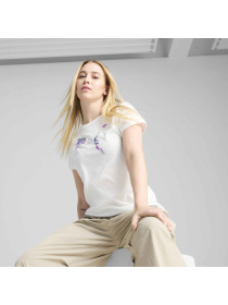 Футболка PUMA Graphics Floral Cat Logo Tee модель 685081 Фото