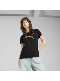 Футболка PUMA Graphics Floral Cat Logo Tee модель 685081 Фото