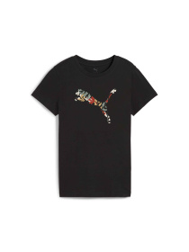 Футболка PUMA Graphics Floral Cat Logo Tee модель 685081 Фото