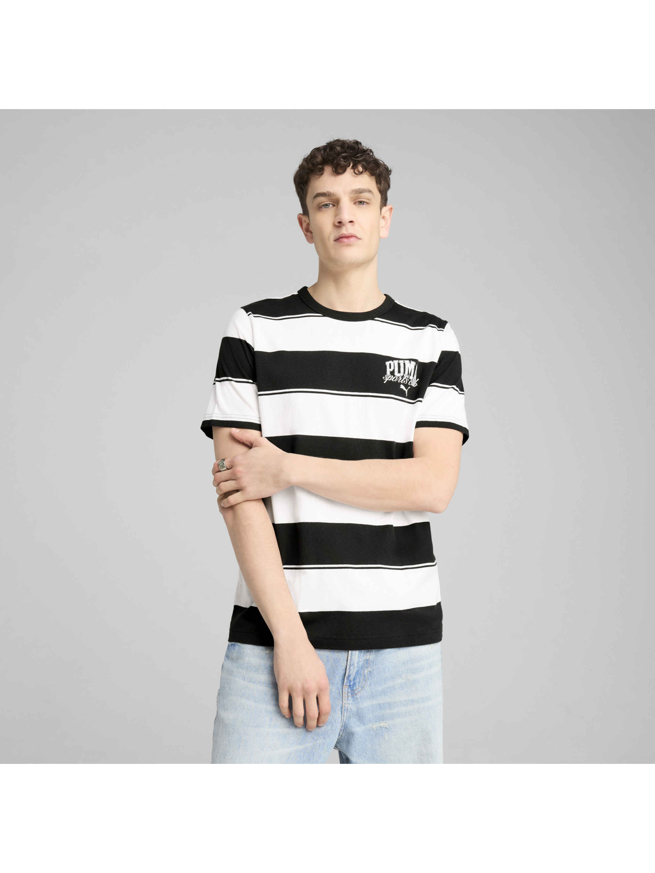 Футболка PUMA Class Striped Tee модель 684657 Фото