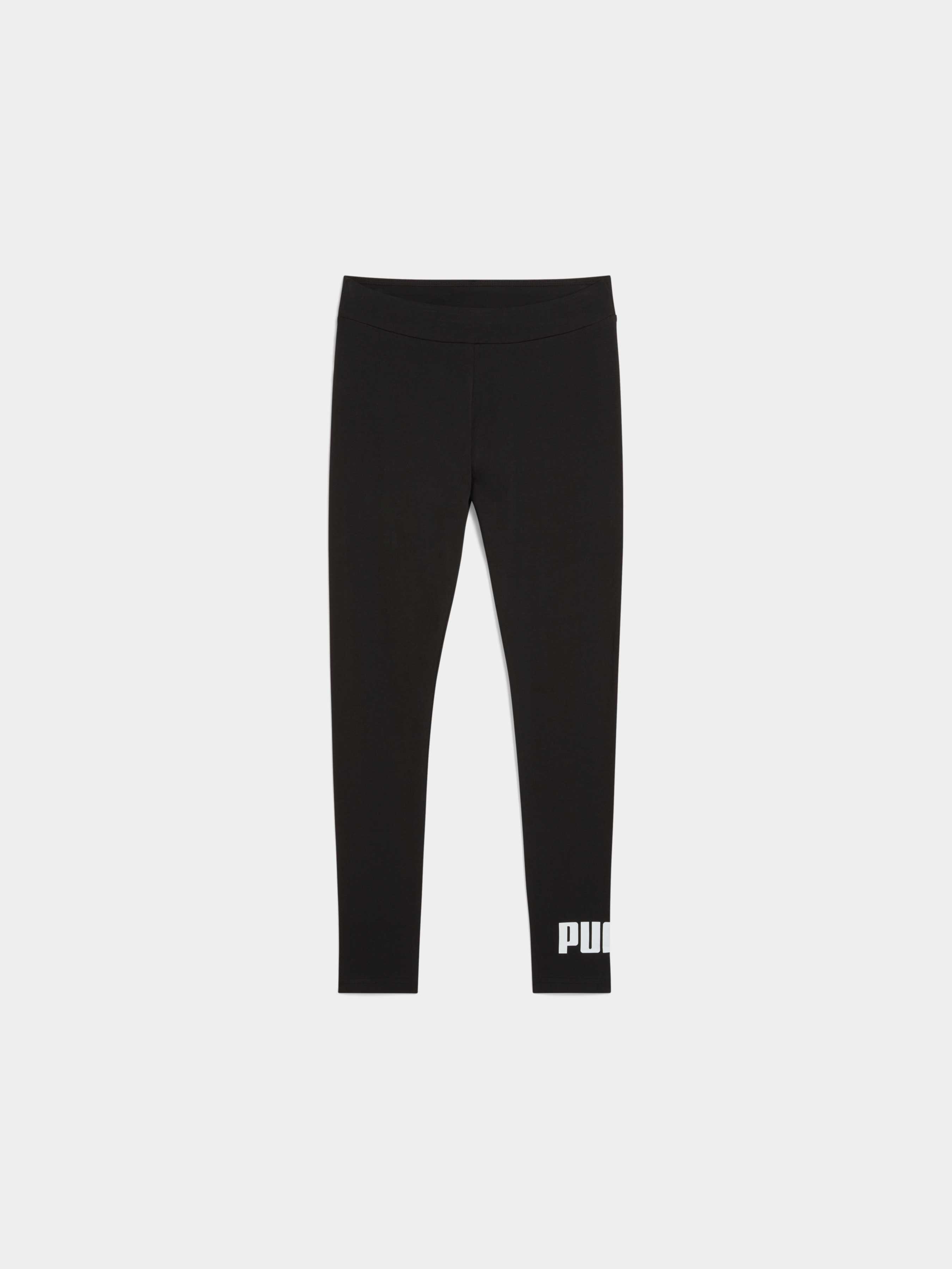 Жіночі Спортивні леггінси PUMA Ess No. 1 Logo Leggings (682426_01) колір чорний, матеріал комбінований верх