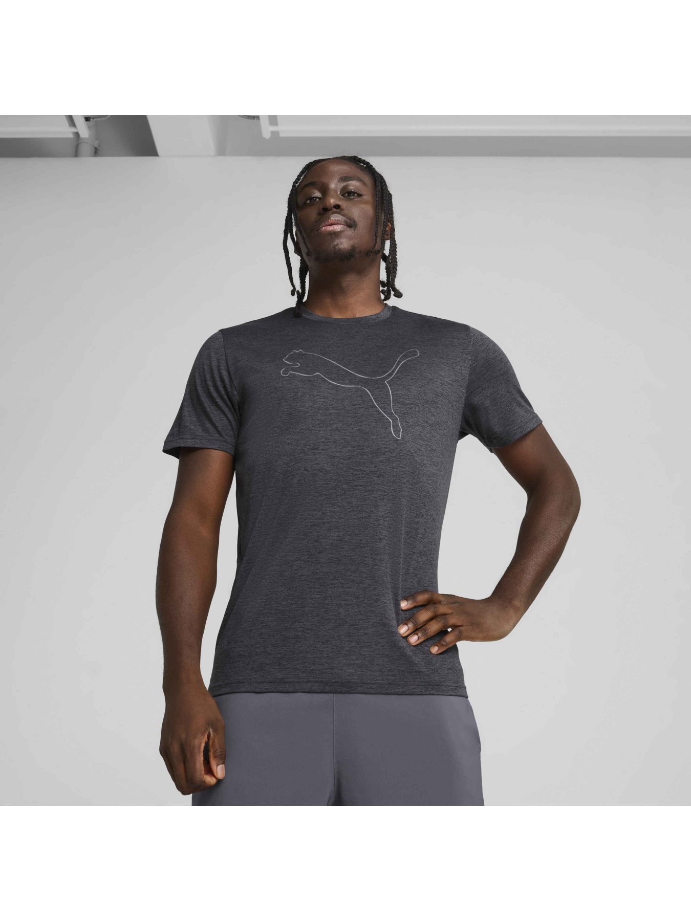 Футболка PUMA M Tad Ess Heather Cat Tee модель 525907 Фото