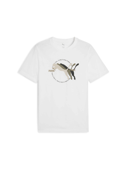 Футболка PUMA Graphics Multiple Logo Tee модель 684826 - фото