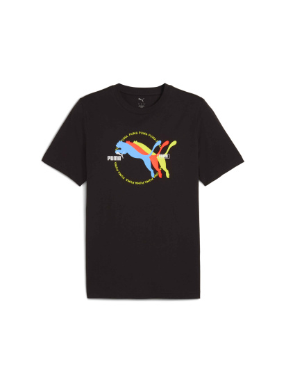 Футболка PUMA Graphics Multiple Logo Tee модель 684826 - фото