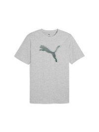 Серый - Футболка PUMA Graphics Cat Logo Tee