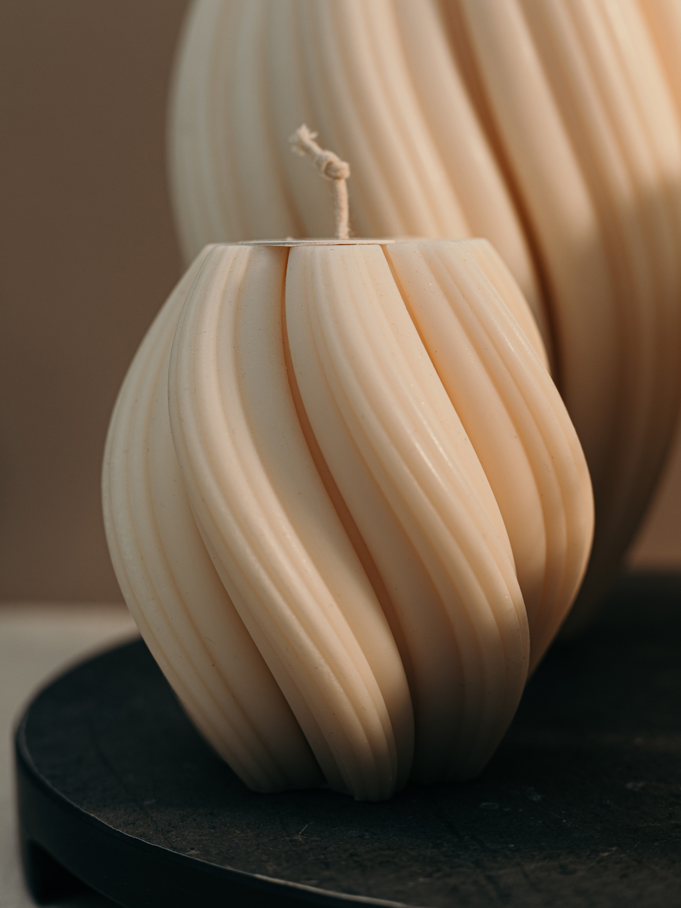 Набір фігурних свічок "Хвилі" з натурального оливкового воску Candle Design модель 200.0009 Фото