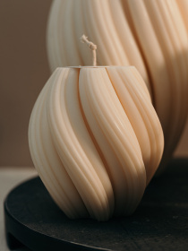 Набір фігурних свічок "Хвилі" з натурального оливкового воску Candle Design модель 200.0009 Фото