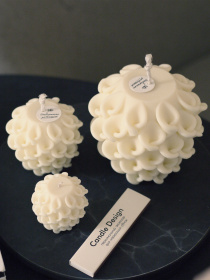 Фигурная свеча "Кружева" из натурального соевого воска Candle Design модель 110.1005/1006/1007 Фото