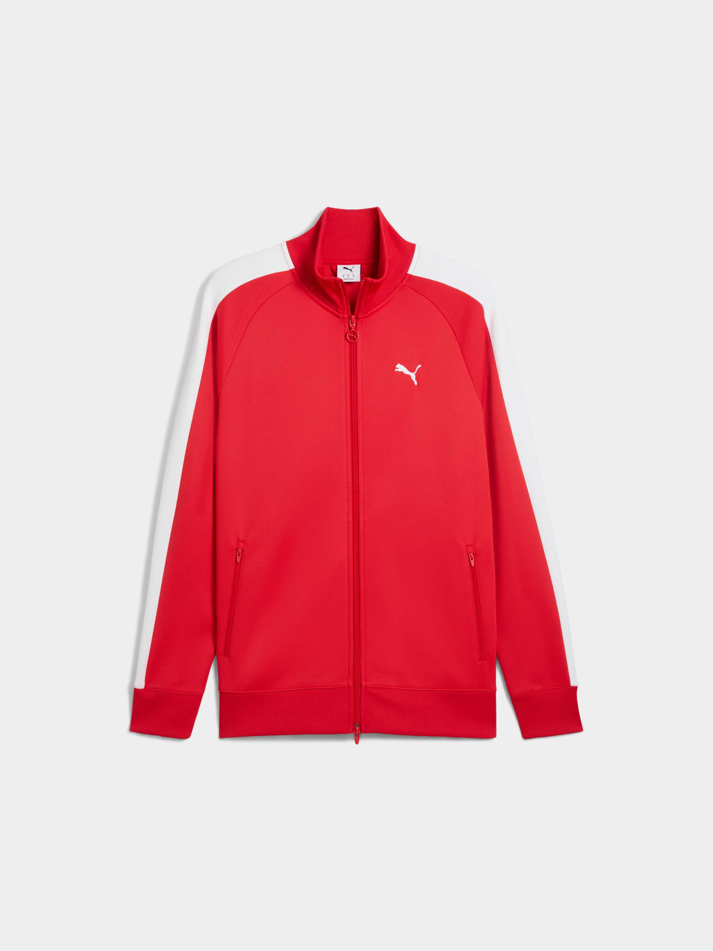 Чоловіча Спортивна кофта PUMA T7 Always On Track Jacket (629587_11) колір червоний, матеріал комбінований верх
