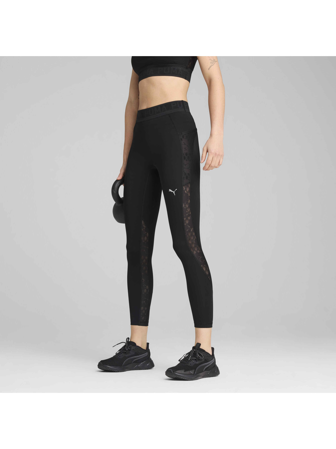 Леггинсы спортивные PUMA Lace Hw 7/8 Tight модель 526778 Фото