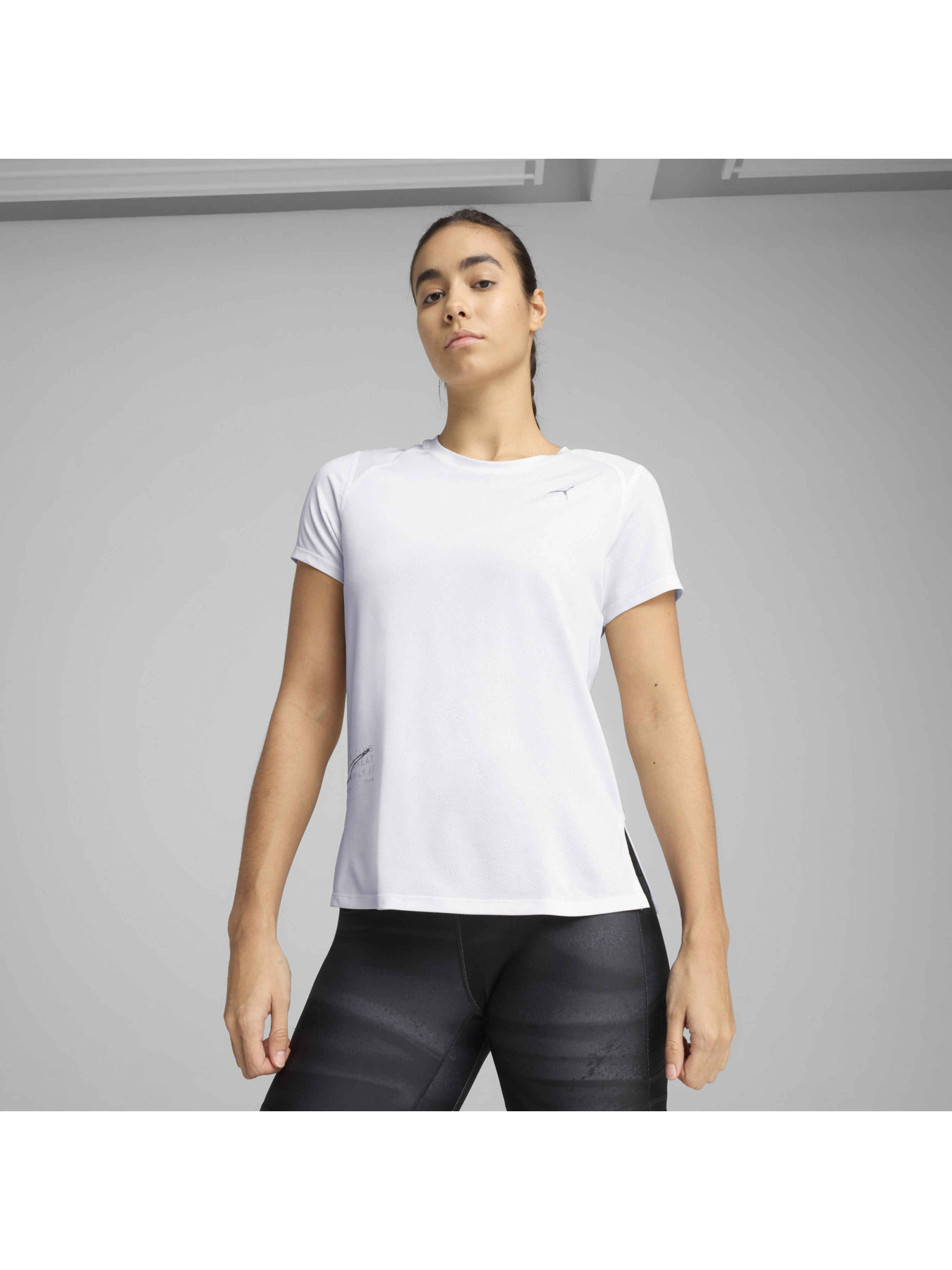Футболка PUMA Everyday Knit Perf Ss Tee W модель 526659 Футболка PUMA Everyday Knit Perf Ss Tee W модель 526659 Фото