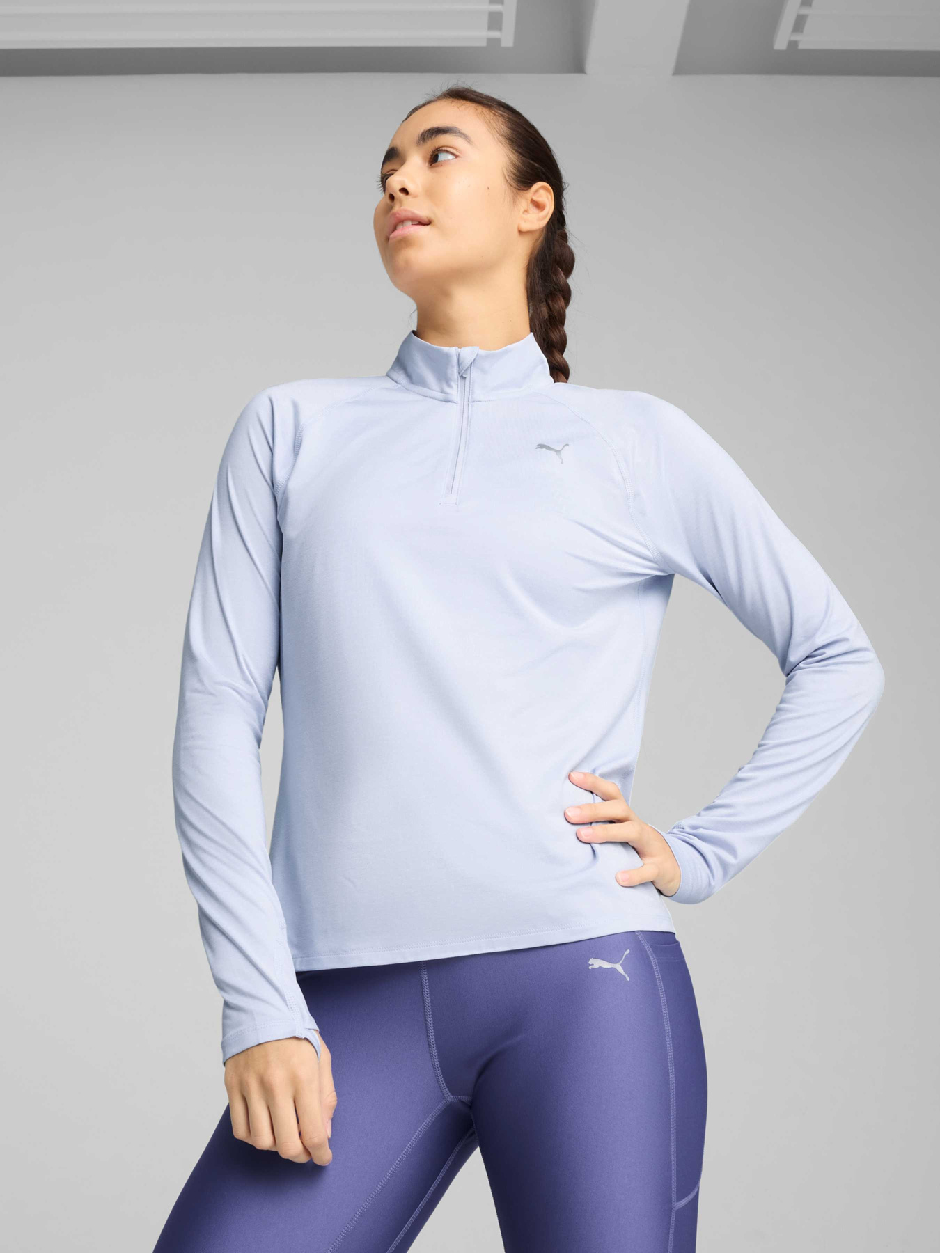 Кофта спортивна PUMA Run Velcty Cldspn 1/4 Zip W модель 526650 Кофта спортивна PUMA Run Velcty Cldspn 1/4 Zip W модель 526650 Фото