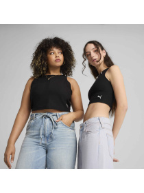 Топ спортивный PUMA Wardrobe Ess Ribbed Crop Top модель 629765 Фото