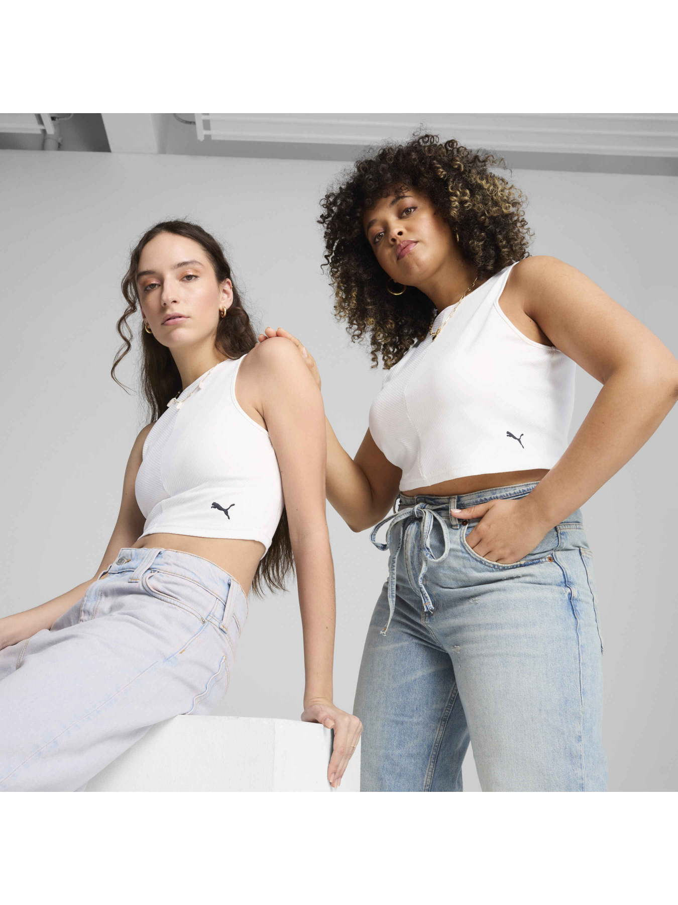 Топ спортивный PUMA Wardrobe Ess Ribbed Crop Top модель 629765 Фото