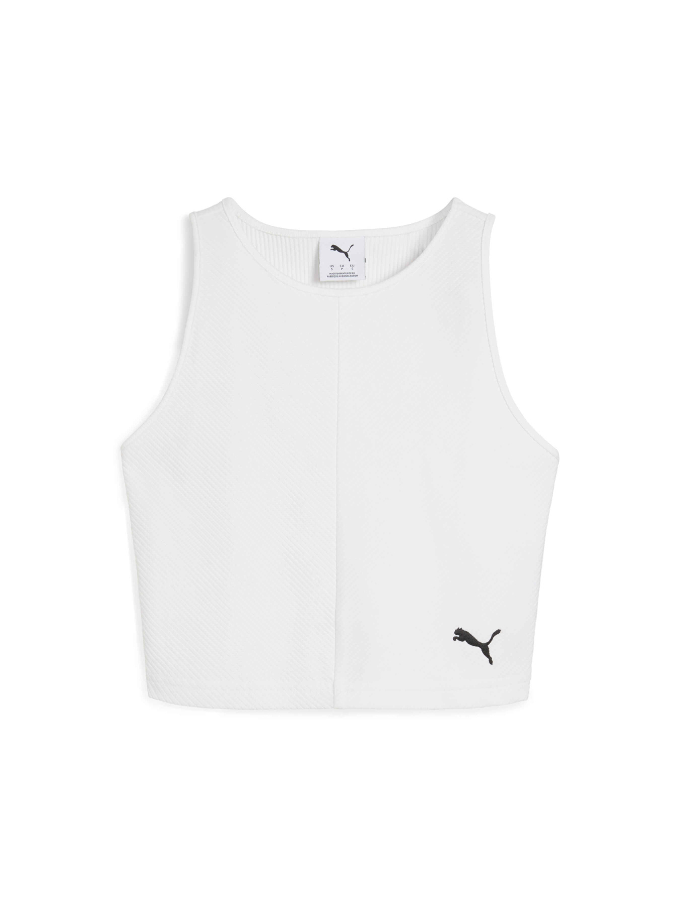 Топ спортивный PUMA Wardrobe Ess Ribbed Crop Top модель 629765 Фото