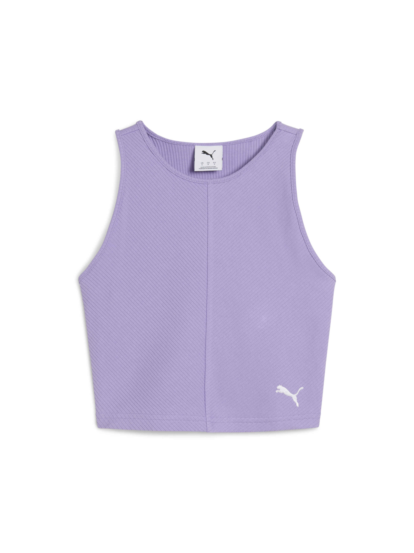 Топ спортивный PUMA Wardrobe Ess Ribbed Crop Top модель 629765 Фото