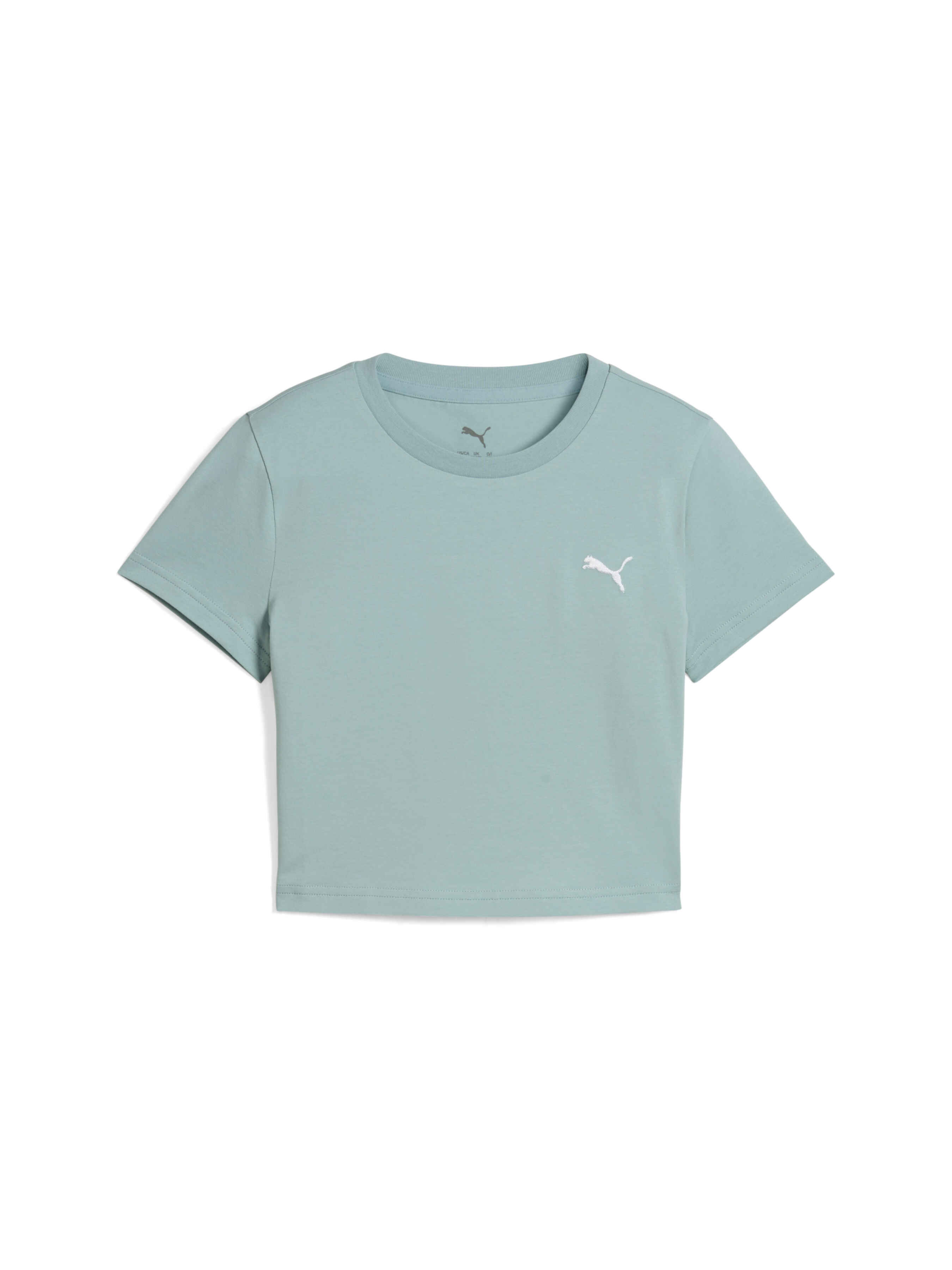 Дитяча Футболка PUMA Wardrobe Ess Baby Tee (629893_67) колір зелений, матеріал комбінований верх