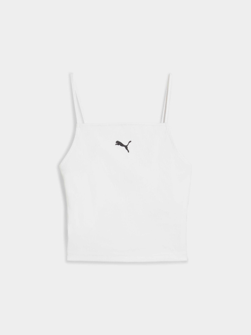 Спортивна майка PUMA Wardrobe Ess Ribbed Tank Top модель 629771 Спортивна майка PUMA Wardrobe Ess Ribbed Tank Top модель 629771 Фото