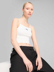 Спортивна майка PUMA Wardrobe Ess Ribbed Tank Top модель 629771 Спортивна майка PUMA Wardrobe Ess Ribbed Tank Top модель 629771 Фото