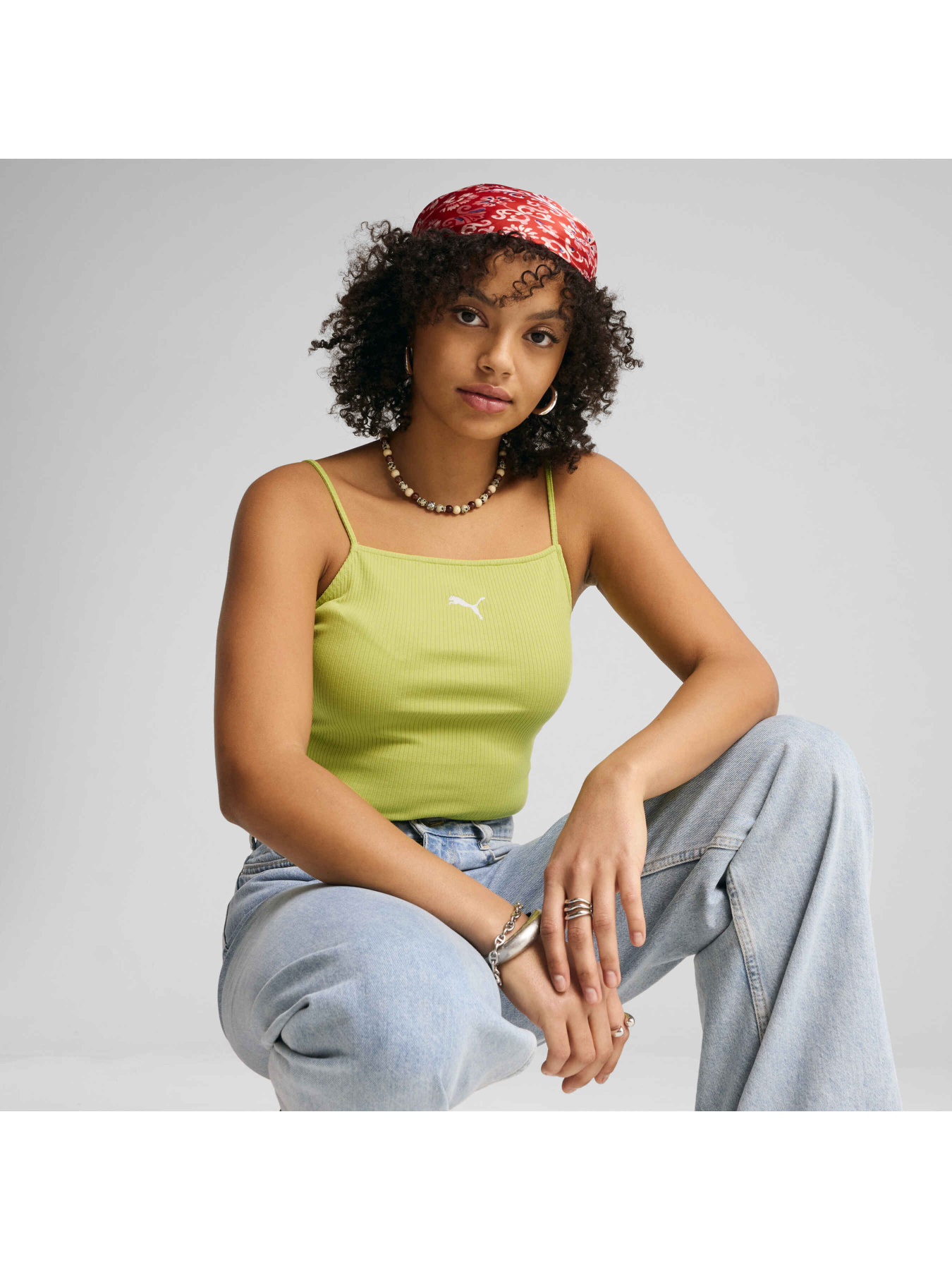 Майка спортивная PUMA Wardrobe Ess Ribbed Tank Top модель 629771 Фото