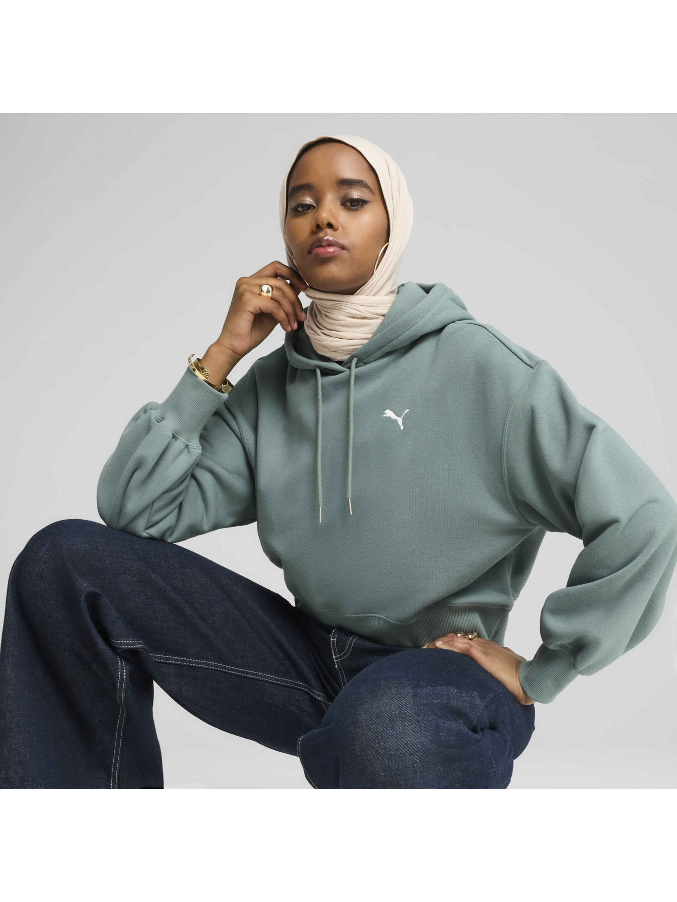 Худі PUMA Wardrobe Ess Cropped Hoodie модель 629746 Фото