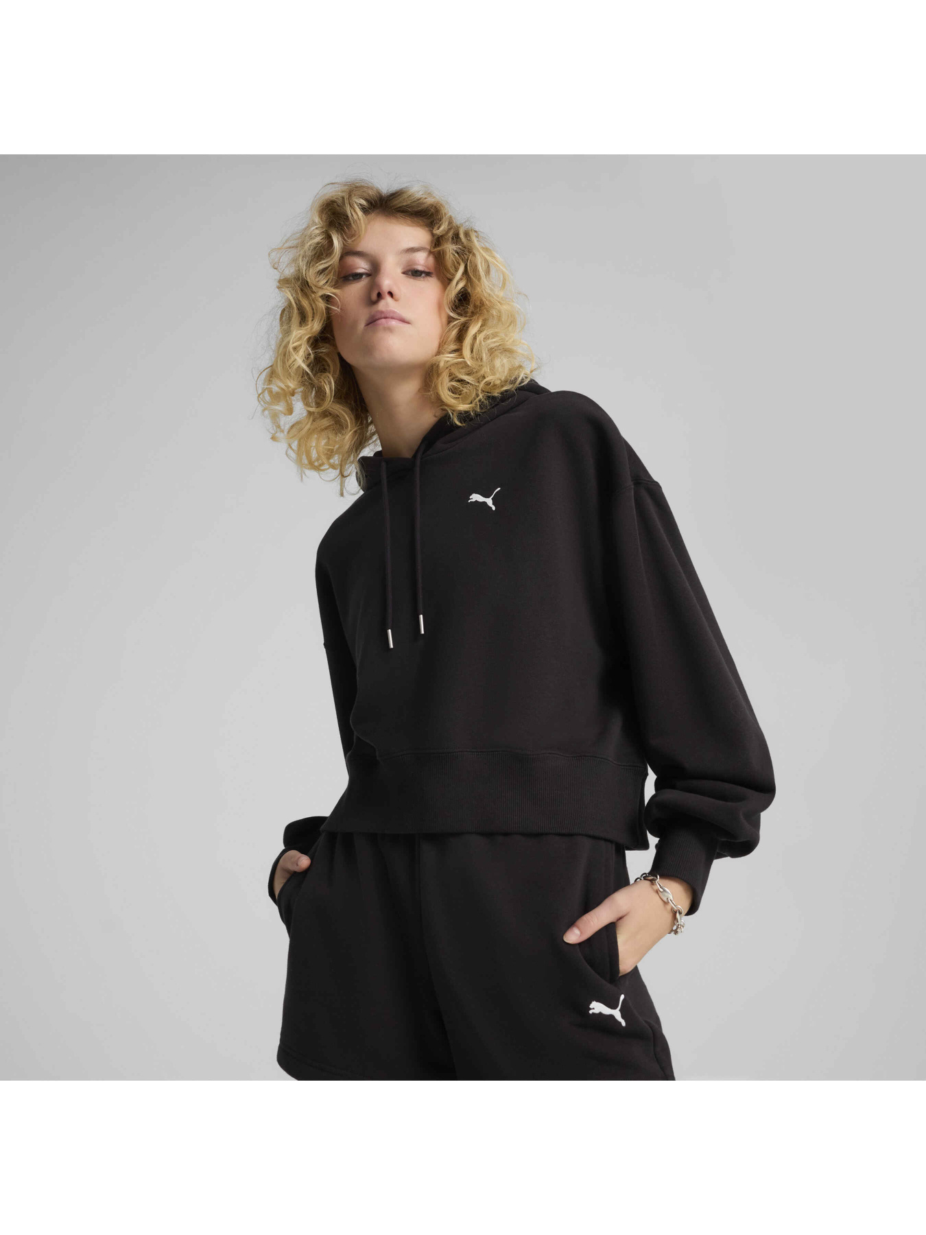 Худи PUMA Wardrobe Ess Cropped Hoodie модель 629746 Фото