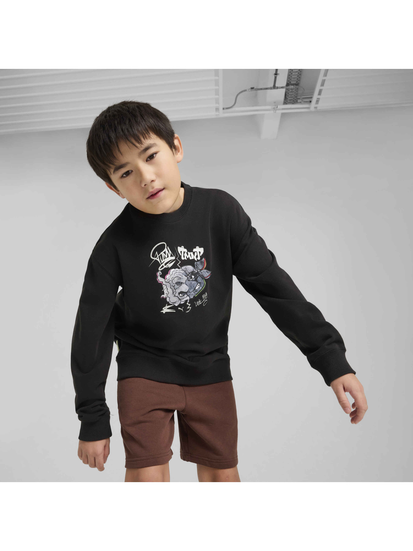 Світшот PUMA x Tmnt Graphic Crew модель 630085 Фото