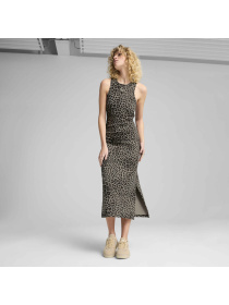 Платье миди PUMA Leo Luxe Slim Aop Dress модель 632339 Фото