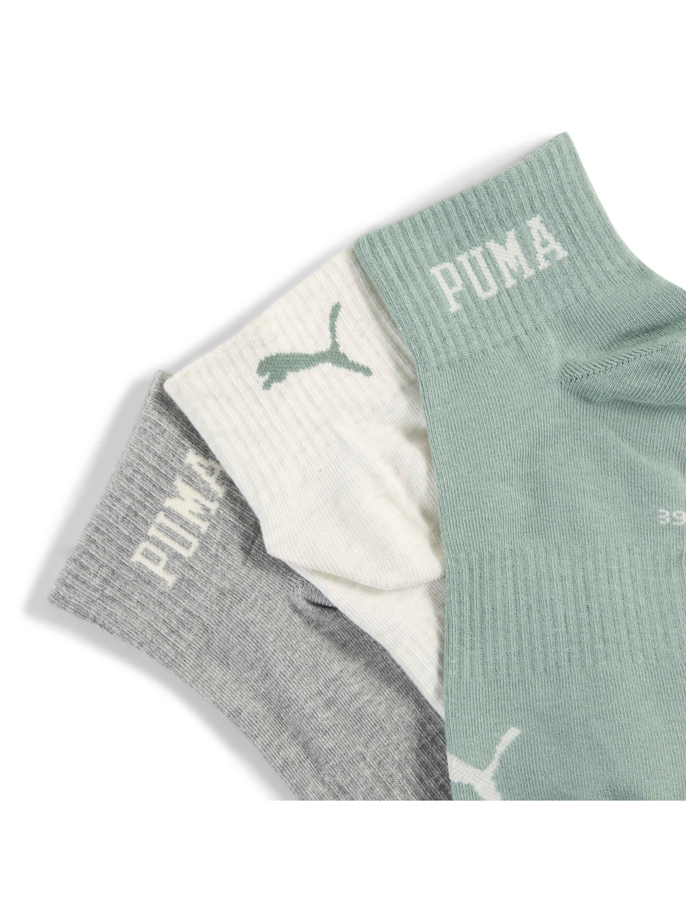 Набор носков PUMA Unisex Logo Quarter 3p модель 938636 Фото