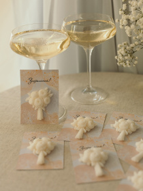 Свадебное приглашение из аромасаше "Букетик", из натурального оливкового воска. Candle Design модель 220.0002 Фото