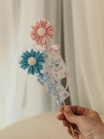 Аромасаше для гендер пати "Ромашка праздничная", для гендерпати, девичника и т.п. Candle Design модель 220.0003 Фото