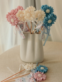 Аромасаше для гендер пати "Ромашка праздничная", для гендерпати, девичника и т.п. Candle Design модель 220.0003 Фото