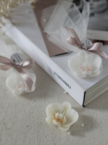 Candle Design ­Аромасаше "Квітка орхідеї", аромат - Орхідея та морська сіль, з натурального оливкового воску модель 160.3004 — фото 7 - INTERTOP