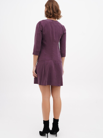 Платье мини Sassofono модель A271-SC-3506_бордовый Фото