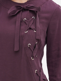 Платье мини Sassofono модель A271-SC-3506_бордовый Фото