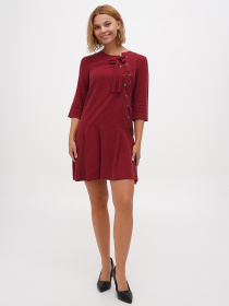 Платье мини Sassofono модель A271-SC-3506_красный Фото