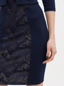 Платье мини Sassofono модель A271-SC-2351_темно-синий Фото