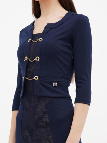 Платье мини Sassofono модель A271-SC-2351_темно-синий Фото