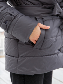 Демісезонна куртка MilaNova модель Куртка К-199н серый Фото