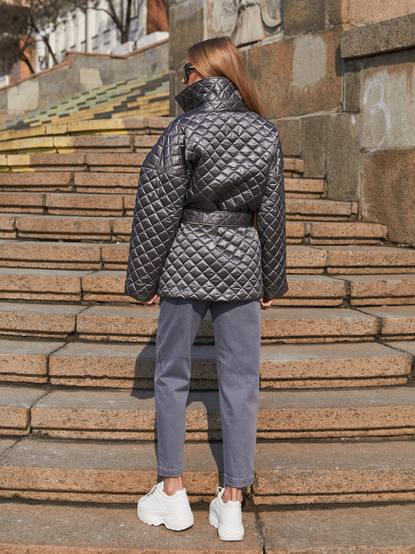 Куртки MilaNova модель Куртка К-201 серый Фото