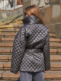 Куртки MilaNova модель Куртка К-201 серый Фото