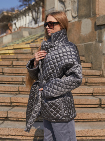 Куртки MilaNova модель Куртка К-201 серый Фото