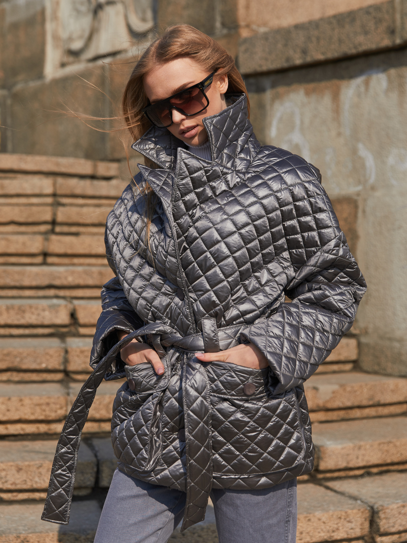 Куртки и дубленки MilaNova модель Куртка К-201 серый Фото