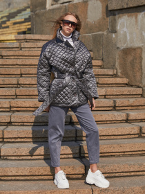 Куртки и дубленки MilaNova модель Куртка К-201 серый Фото