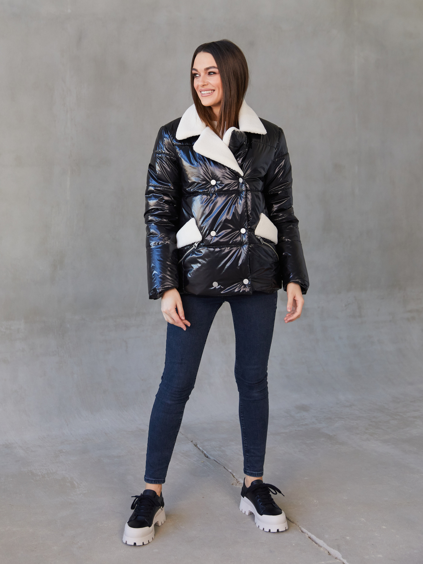 Куртки та дублянки MilaNova модель Куртка К-239 черный Фото