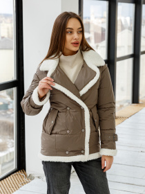 Куртки MilaNova модель Куртка К-254 капучино Фото