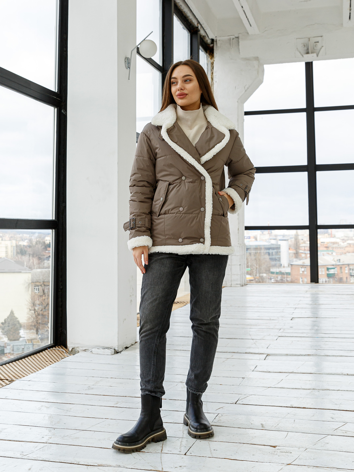 Куртки та дублянки MilaNova модель Куртка К-254 капучино Фото