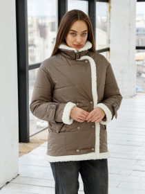 Куртки та дублянки MilaNova модель Куртка К-254 капучино Фото