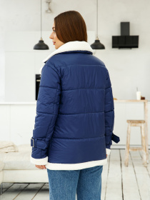 Демисезонная куртка MilaNova модель Куртка К-254 синий Фото