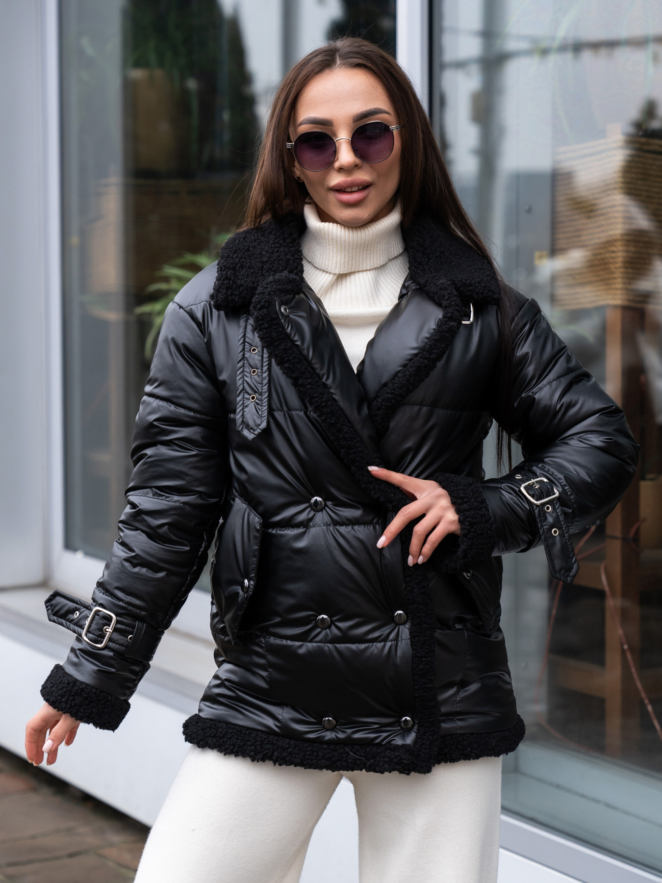 Демісезонна куртка MilaNova модель Куртка К-254а черный+черный Фото